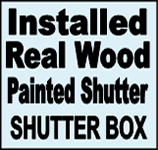 Stained Wood Shutters